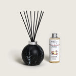 Marbled Bouquet Reed Diffuser | Amber Powder | Black