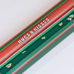 'Hugs and Kisses' Dinner Candles | Set of 2