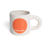 'Books & Coffee' Mug | Orange
