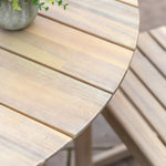 Outdoor Rialto Round 4 Seater Dining Table | Natural