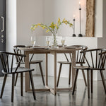 Craft Oak Round Dining Table | Smoked