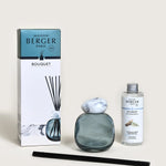 Mineral Bouquet Reed Diffuser | Pure White Tea | Blue