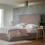 Naunton Fabric Bed with Drawer | Smoke