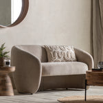 Curvo Retro 2 Seat Sofa | Cream