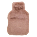 Faux Fur Hot Water Bottle | Dusky Pink