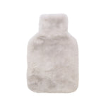 Faux Fur Hot Water Bottle | Pale Grey