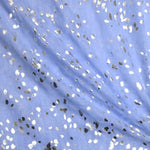 Silver Foil Speckled Scarf | Blue