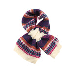 Women's Fairisle Pull Through Scarf | Cream/Navy
