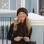 Women's Faux Fur Headband | Leopard Print