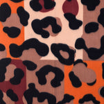 Women's Leopard Print Winter Scarf with Tassels | Burnt Spice