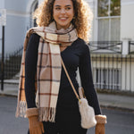 Women's Teddy Handbag with Rope Strap | Linen White | Small