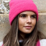 Women's Winter Beanie Hat | Rose Pink