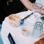 Ceramic Croissant Cappuccino Mug | 14cm