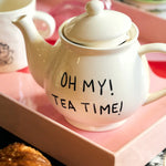 Ceramic 'Oh My! Tea Time' Teapot | Alice in Wonderland Collection | 500ml