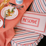 Checkered Baguette Tablecloth | Red