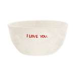 'I Love You' Ceramic Bowl | White
