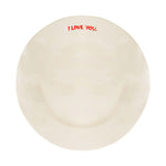 'I Love You' Ceramic Breakfast Plate | White