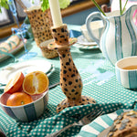 Leopard Print Candle Holder