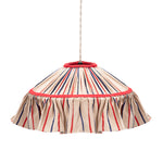Rayure Frill Ceiling Lamp | Red & Blue | 36cm