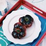 Scalloped Ceramic Dinner Plate | Marine Blue | 26.5cm