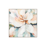 'Petal Poetry' Framed Canvas | Natalie Taylor | 80x80cm