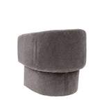 Asko Retro Armchair & Footstool | Anthracite Grey