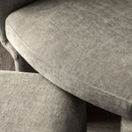 Asko Retro Armchair & Footstool | Sage Grey