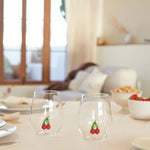 Botanical Cherry Glasses | Set of 2