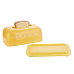 Ceramic Toaster Butter Dish | Mustard