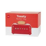 Ceramic Toaster Butter Dish | Red
