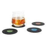 Vinyl Record Coasters | Set of 4