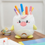 Plush Kawaii Stationery Holder | Rainbow Unicorn