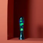 Retro Magma Lava Lamp | Blue & Lime