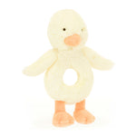 Bashful Duckling Ring Rattle | Baby Jellycat