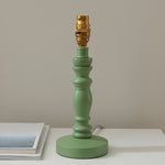 Bibury Spindle Table Lamp Base | Cotswold Green
