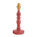 Bibury Spindle Table Lamp Base | Pink Clay