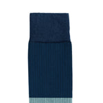 Men's Colourblock Socks | Blue & Cream