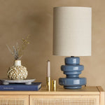 Fabiola Table Lamp | Blue Glass