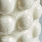 Bobble Table Lamp Base | White Crackle