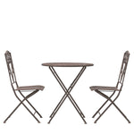 Outdoor Brindisi 2 Seat Bistro Set | Noir