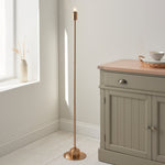 Burley Portable Floor Lamp Base | Aged Brass