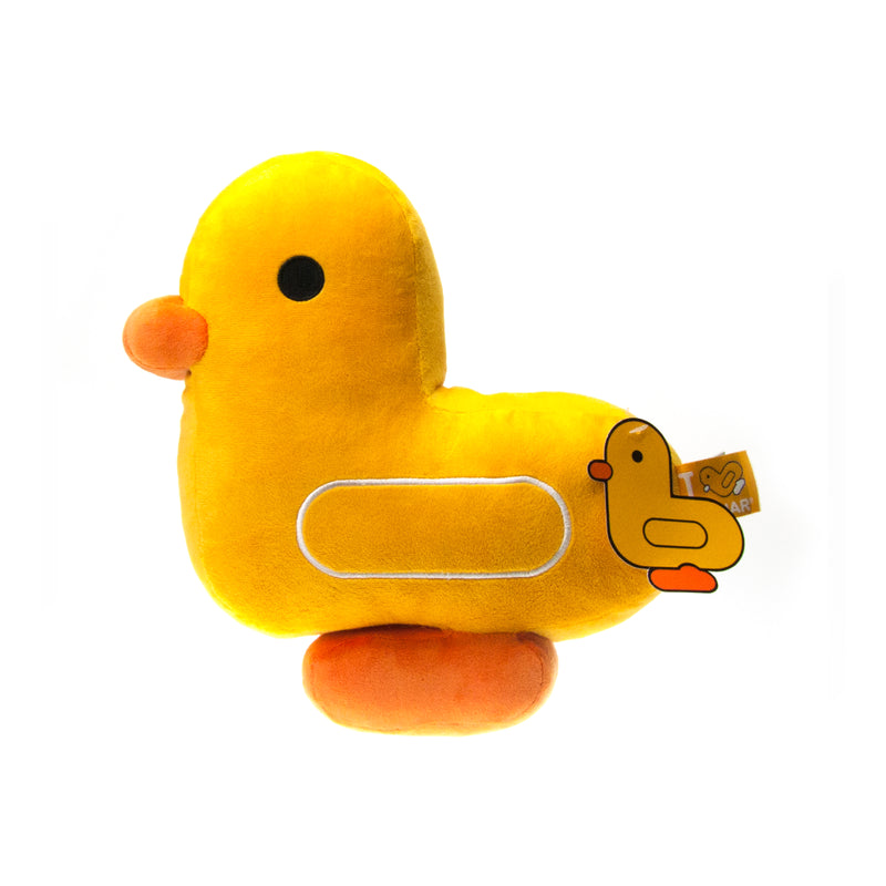 Fleece Duck Cushion | Yellow