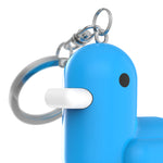 Silicone Duck Keyring | Bright Blue