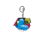 Silicone Duck Keyring | Fluorescent Sky Blue