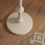 Carnaby Spindle Floor Lamp Base | Almond White
