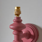 Carnaby Spindle Wall Light Fitting | Pink Clay