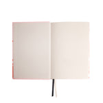 A5 Fabric Hardcover Notebook | Looped Hearts | Pink