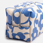 Blue Floral Double Zip Wash Bag