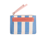 Blue Stripe Short Patch Purse
