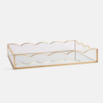 Glass Scallop Storage Tray | Gold